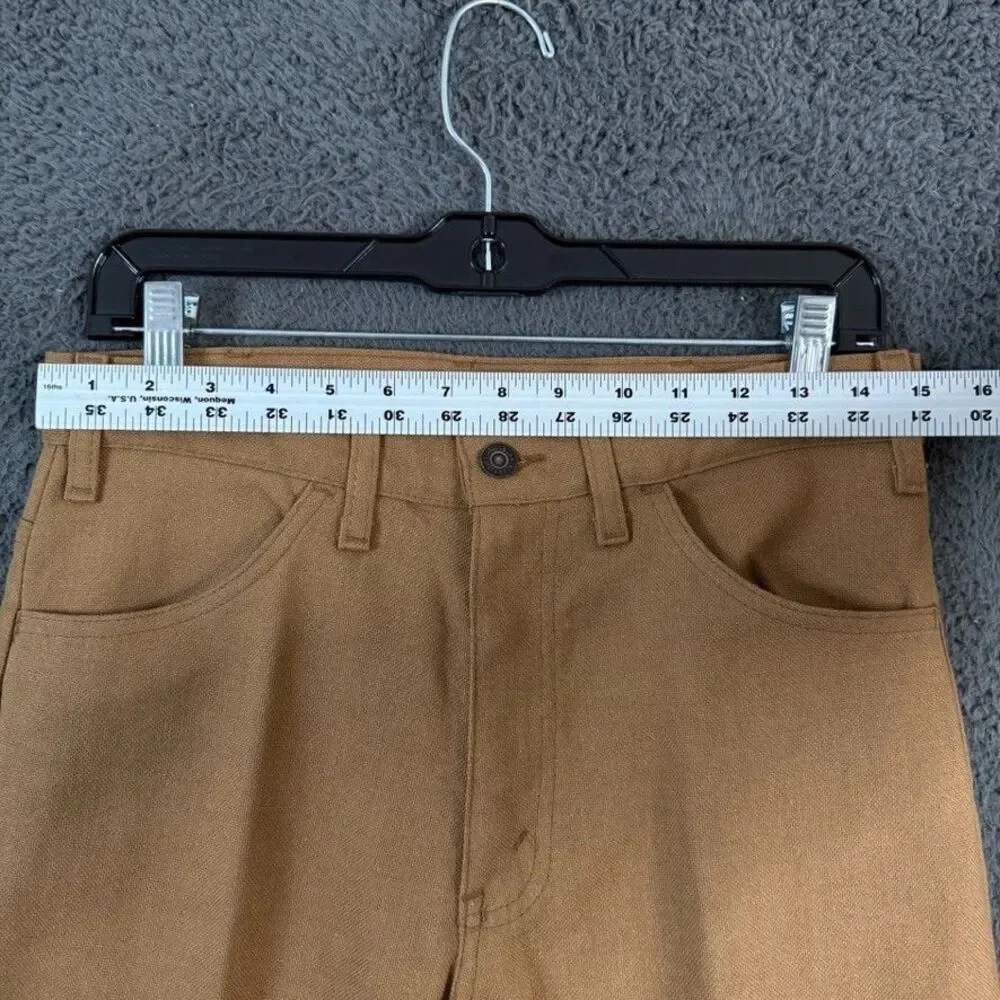 Vtg Levis Pants Mens 30x31 Brown Bootcut Big E Sta-Prest Made in USA 1970s
